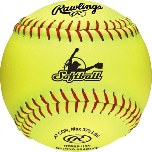 RAWLINGS YOUTH/TRAVEL 11-INCH BATTING PRACTICE SOFTBALL