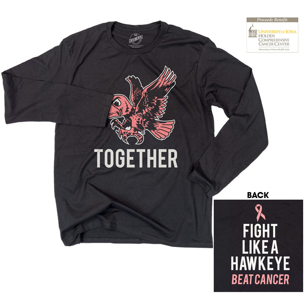 Beat Cancer, Fight Like A Hawkeye Together Long Sleeve Tee