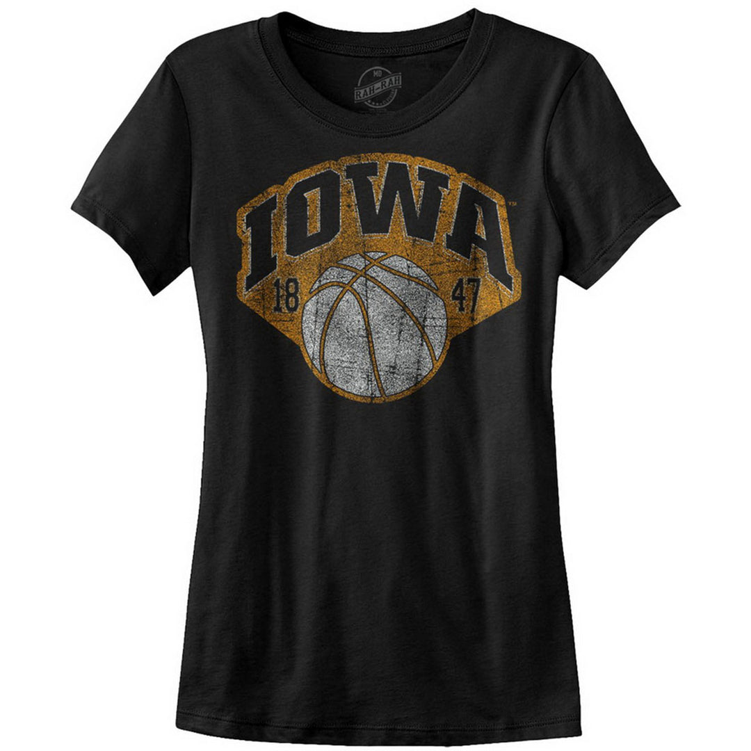 Vintage Iowa Basketball 1847 Ladies Short Sleeve Tee