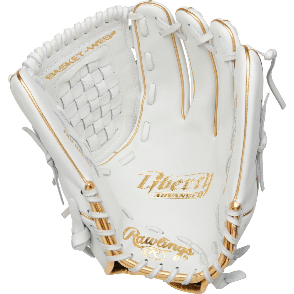 Rawlings Liberty Advanced 12.5" Softball Glove - White/Gold