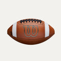 Wilson GST Tan Leather Game Football - Youth