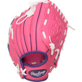 Rawlings Players Series Youth 9" Baseball Glove w/Ball - Pink/Purple